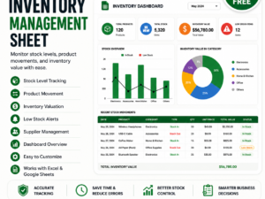 Inventory Management Sheet